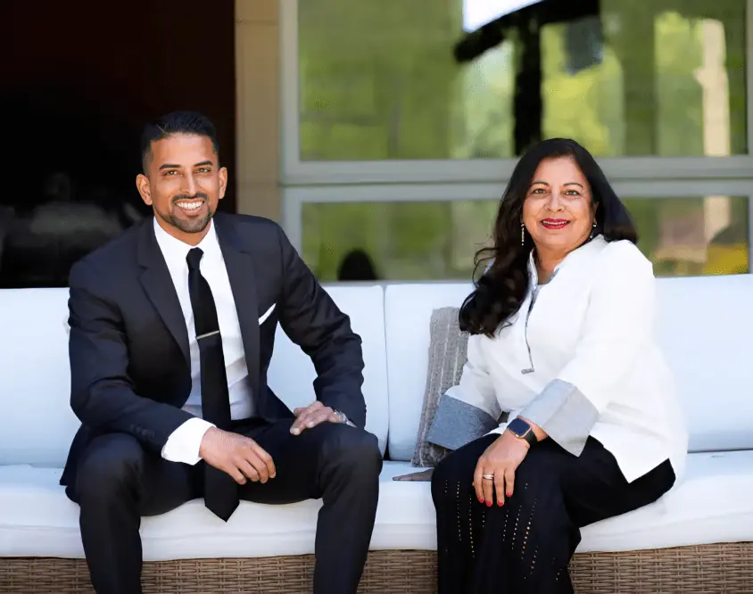 Nikil Balakrishnan with his mother, founders of the Balakrishnan Group